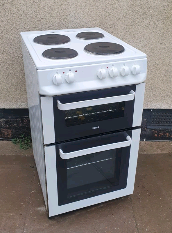 zanussi 50cm double oven electric cooker